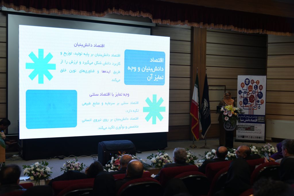 سخنرانی خانم دکتر سپهری در همایش ملی پژوهش کار مبتنی بر اقتصاد دانش بنیان